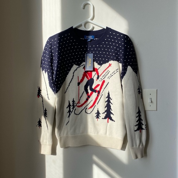 Polo Ralph Lauren Other - Polo Ralph Lauren Ski Print Sweater – Kids/Boys 14-16, Fits Women’s S/M